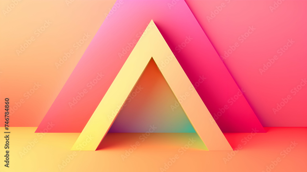 A single inverted triangle, rendered with simplicity and elegance in a ...
