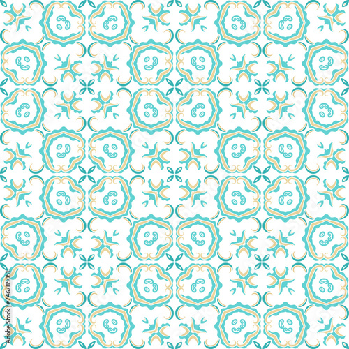 LIght turquoise ornamental texture    woven  laced abstract pattern on white  background