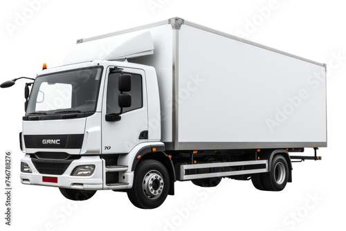 Brand Message Mobile Billboard Truck Isolated on Transparent Background
