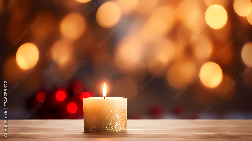 Scented candles on wooden table Scented candles on wooden table