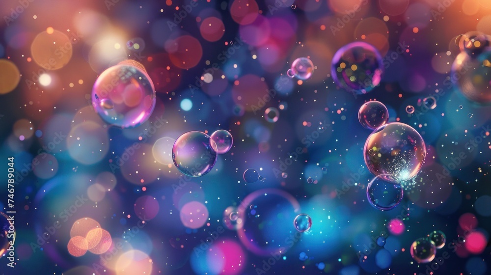 Background featuring molecules