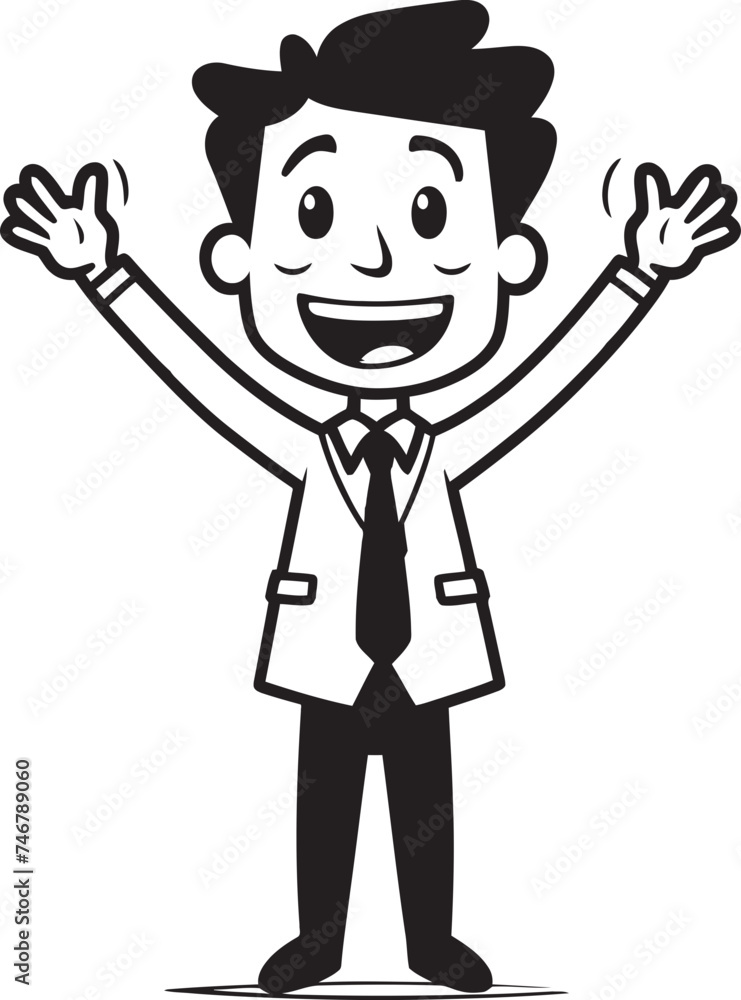 Delighted CEO Stick Figure Businessman Icon in Black Vector Corporate Happiness Black Logo Featuring Happy Businessman Stick Figure Delighted CEO Stick Figure Businessman Icon in Black Vector Corporate Happiness Black Logo Featuring Happy Businessman Stick Figure