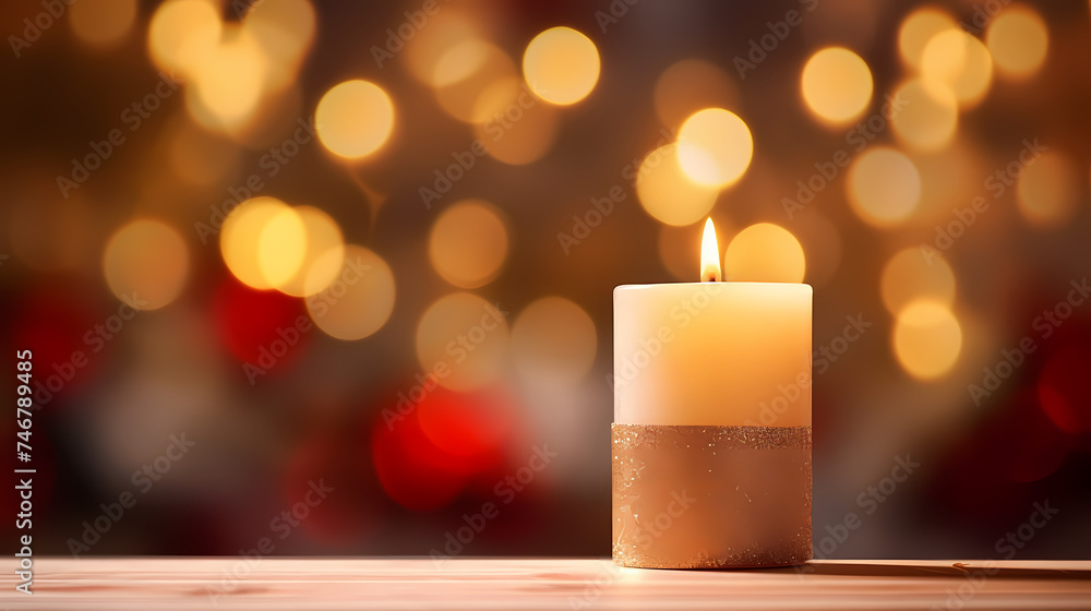 Scented candles on wooden table Scented candles on wooden table