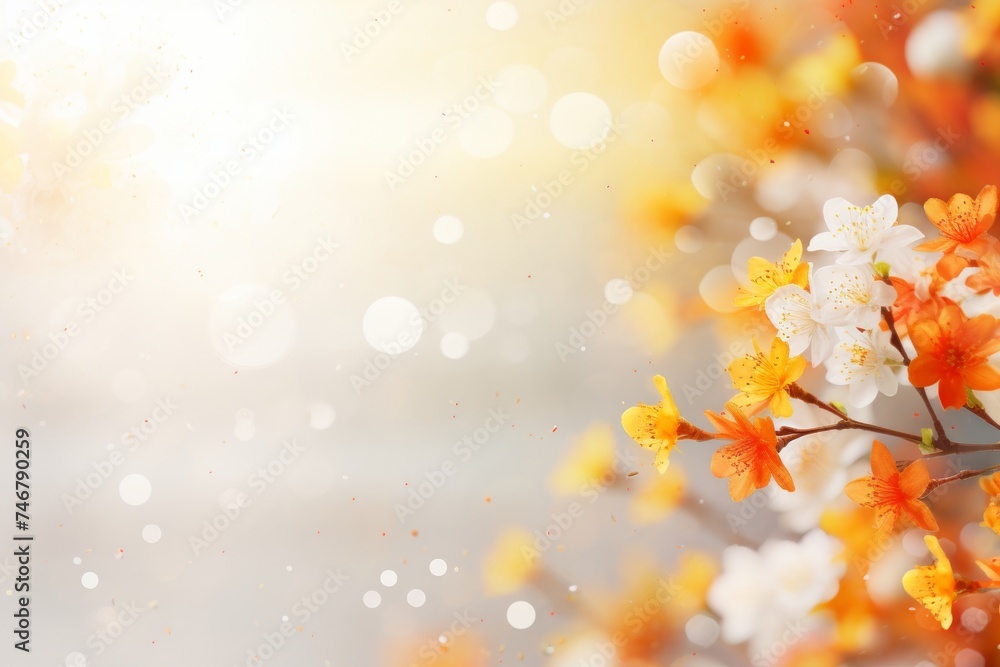Vibrant abstract spring background with soft pastel tones and floral patterns for seasonal projects Vibrant abstract spring background with soft pastel tones and floral patterns for seasonal projects