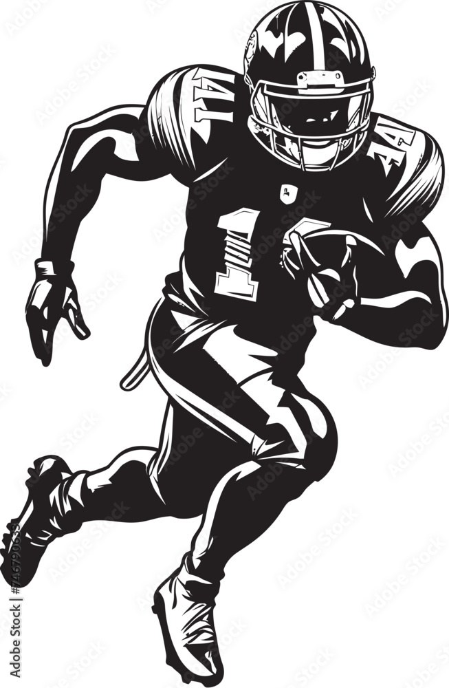 Eternal Comfort Iconic Black Logo Design of Rising NFL Talent Guiding Presence Black Emblem of Dominant NFL Player Eternal Comfort Iconic Black Logo Design of Rising NFL Talent Guiding Presence Black Emblem of Dominant NFL Player