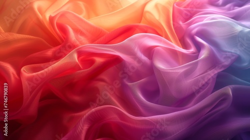 Colorful Fabric Material Background