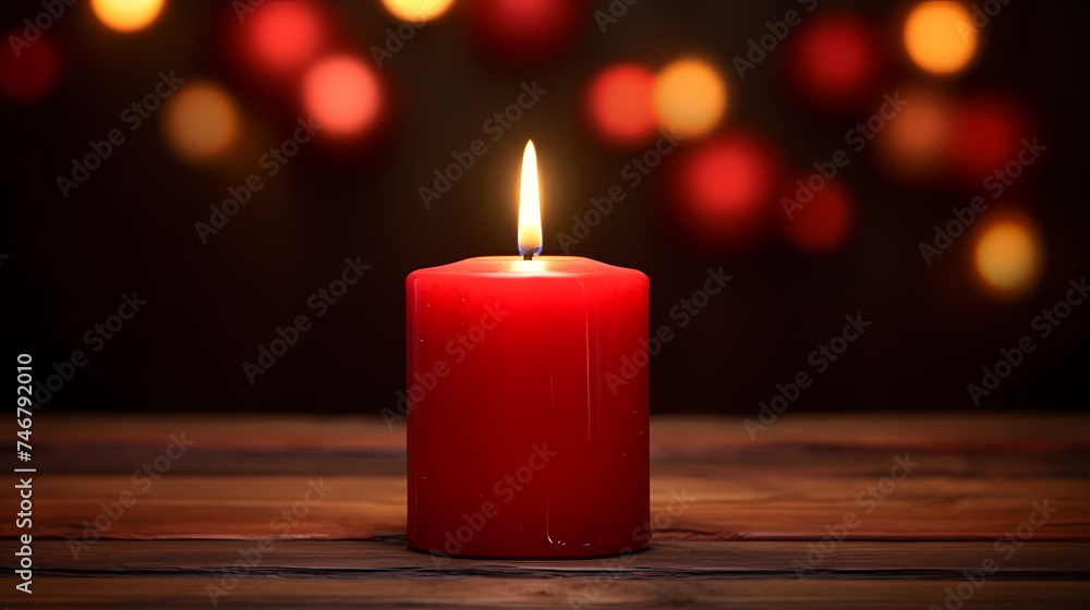 Close up of burning candle with blurred background and copy space for text Close up of burning candle with blurred background and copy space for text