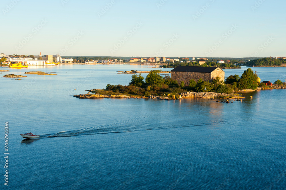 Picturesque Scandinavian island landscape	