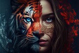 Mystical Symbiosis: The Tiger and the Woman