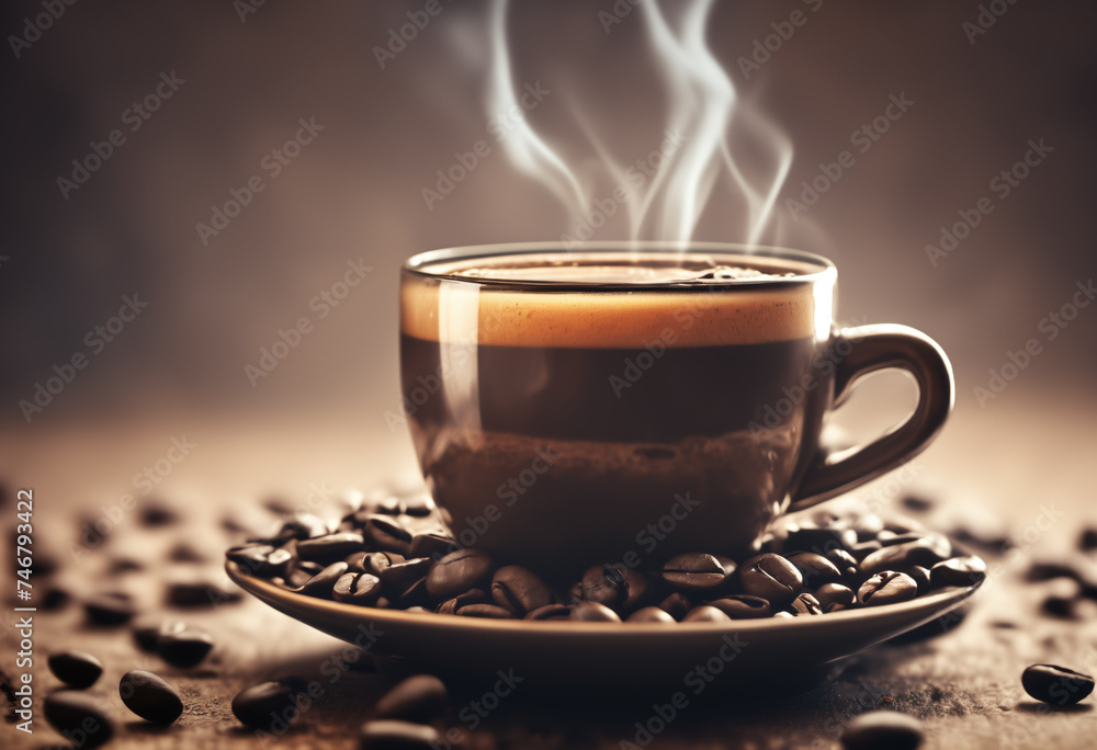 Espresso Crema in Transparent Coffee Cup Espresso Crema in Transparent Coffee Cup