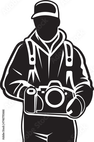 Wallpaper Mural LensLines Vector Thick Line Art Emblem for Photography CaptureCraft Iconic Black Logo of Photographers Craft Torontodigital.ca