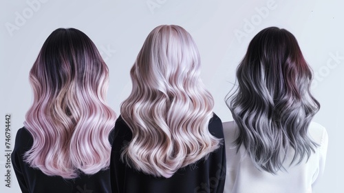 Vibrant Hair Transformation in Modern Salon Generative AI