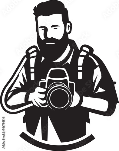 ShutterStyle Iconic Black Logo of Photographers Icon LensLegacy Vector Line Art Icon for Photography