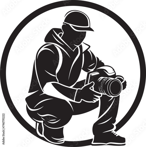 ShutterStyle Iconic Black Logo Design of Photography Icon LensLegacy Sleek Thick Line Art Photographer Emblem