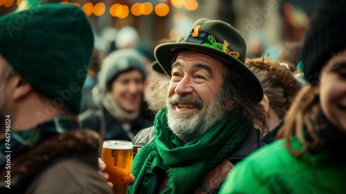 Happy people in Saint patrick day