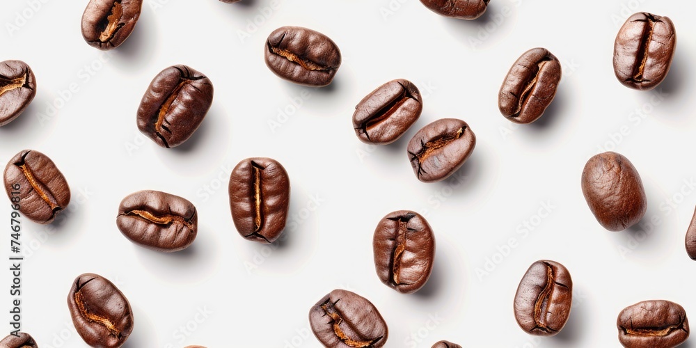 Hyper-Realistic Daylight Roasted Coffee Beans Generative AI Hyper-Realistic Daylight Roasted Coffee Beans Generative AI