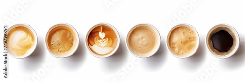 Coffee to Go in Take-Away Paper Cups Generative AI