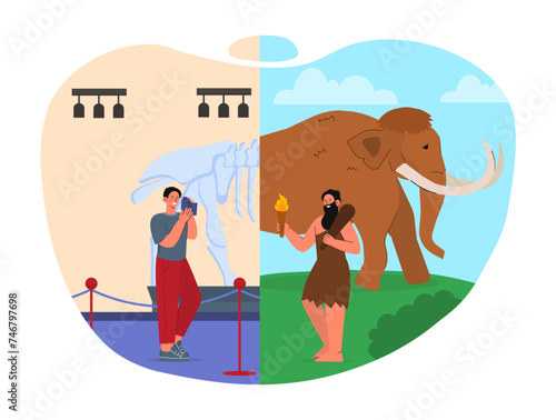 Evolution process vector concept