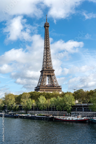 Eiffel tower view, Paris, France.