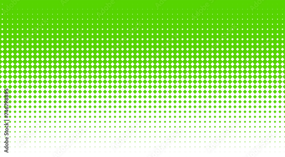 Vektor Halbton Hintergrund mit Quadraten - Design Element mit Verlauf - Quadrate Muster und Textur grün