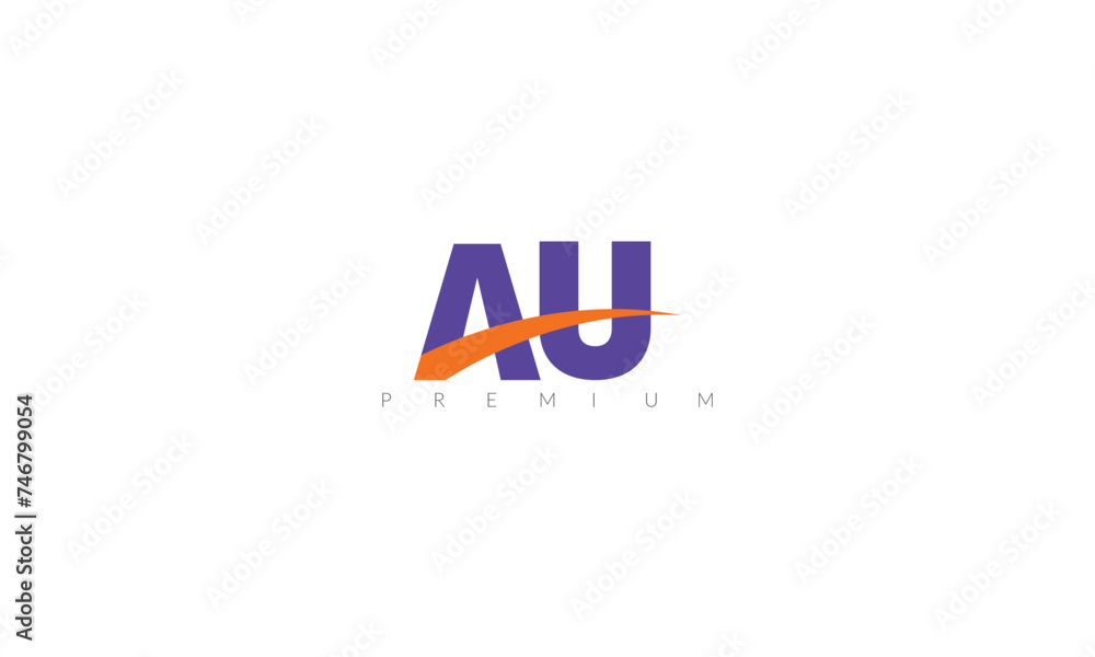 AU logo vector simple abstrak design AU logo vector simple abstrak design