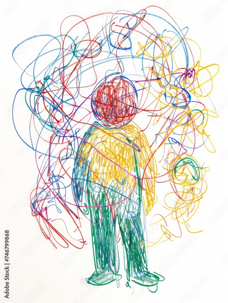 Illustration of a Miniature Figure Representing Disruptive Mood Dysregulation Disorder Generative AI Illustration of a Miniature Figure Representing Disruptive Mood Dysregulation Disorder Generative AI