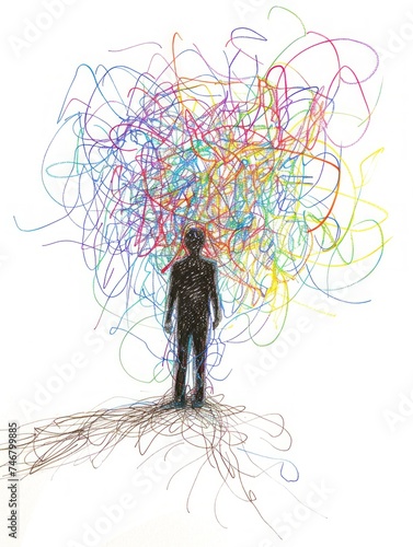 Miniature Figure Representing Dissociative Fugue Generative AI
