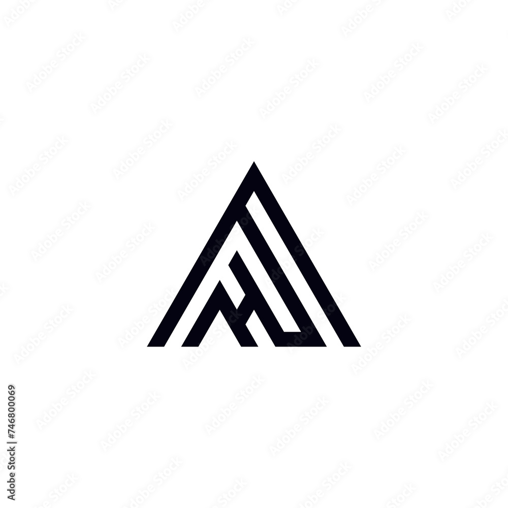 FH letter vector logo abstract FH letter vector logo abstract