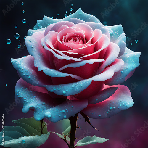 Stunning Rose Bloom  High-Quality Image of Nature   s Beauty