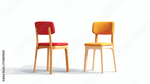 chairs isolated background illustration vector