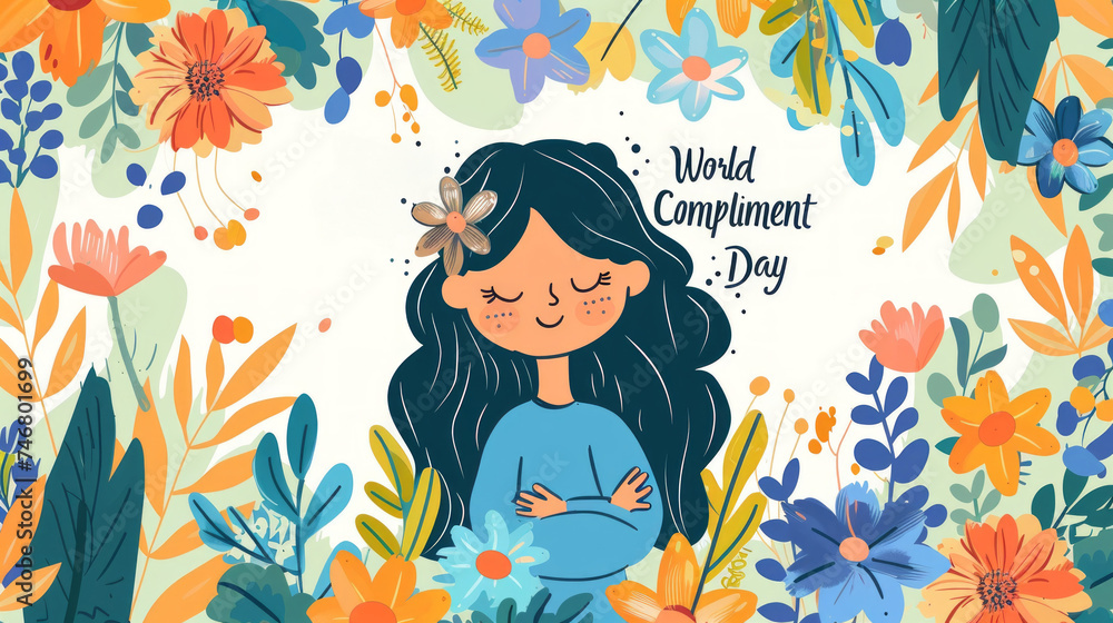 Joyful Illustration for World Compliment Day