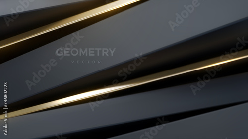 3d white abstract background. Geometry shift. Slanted shapes. Vector illustration of diagonal sliced geometry shapes. Minimalist design concept
