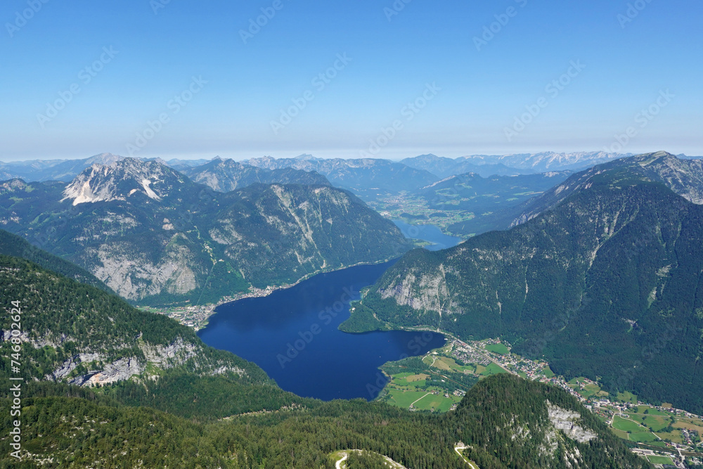 The view from Krippenstein mountain, Austria The view from Krippenstein mountain, Austria