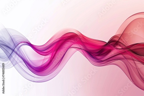 Abstract background with colorful waves. Generative AI 