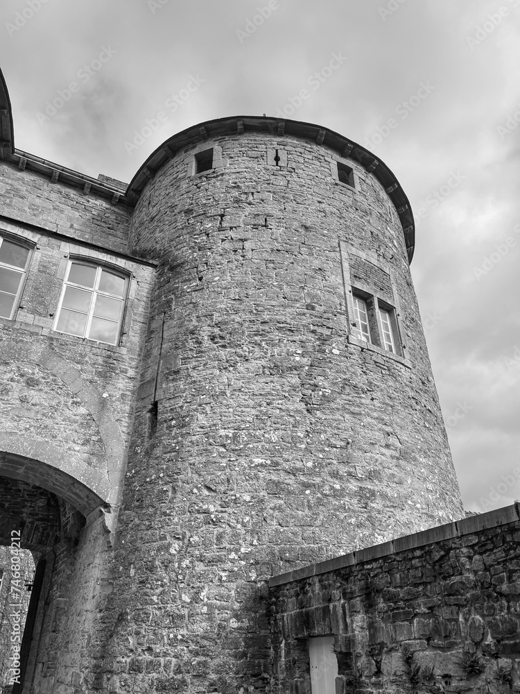The Castle of Corroy-le-Chateau (French: Château de Corroy-le-Château) is a medieval castle in the village of Corroy-le-Château, in the province of Namur, Wallonia, Belgium. Black and white photo The Castle of Corroy-le-Chateau (French: Château de Corroy-le-Château) is a medieval castle in the village of Corroy-le-Château, in the province of Namur, Wallonia, Belgium. Black and white photo