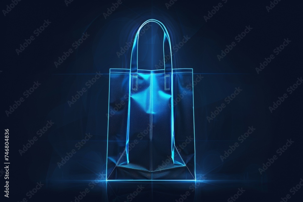Shopping bag or shopper. Background with selective focus and copy space Shopping bag or shopper. Background with selective focus and copy space