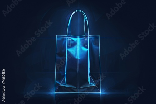 Shopping bag or shopper. Background with selective focus and copy space photo