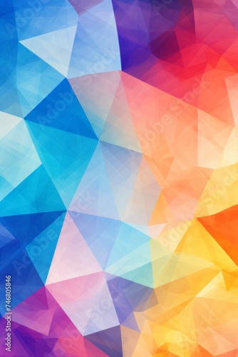 abstract background consisting of colored triangles and lines,