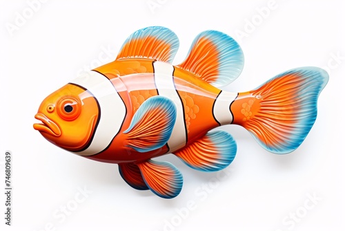 a orange and white fish