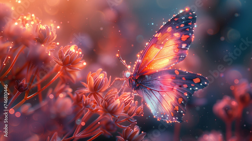 A butterfly in a fairy tale.