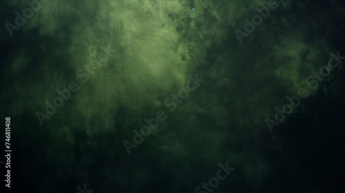 Mysterious Green Smoke Texture Background