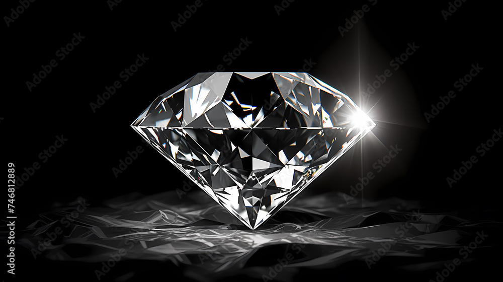 Diamonds, precious gemstones on soft light background Diamonds, precious gemstones on soft light background
