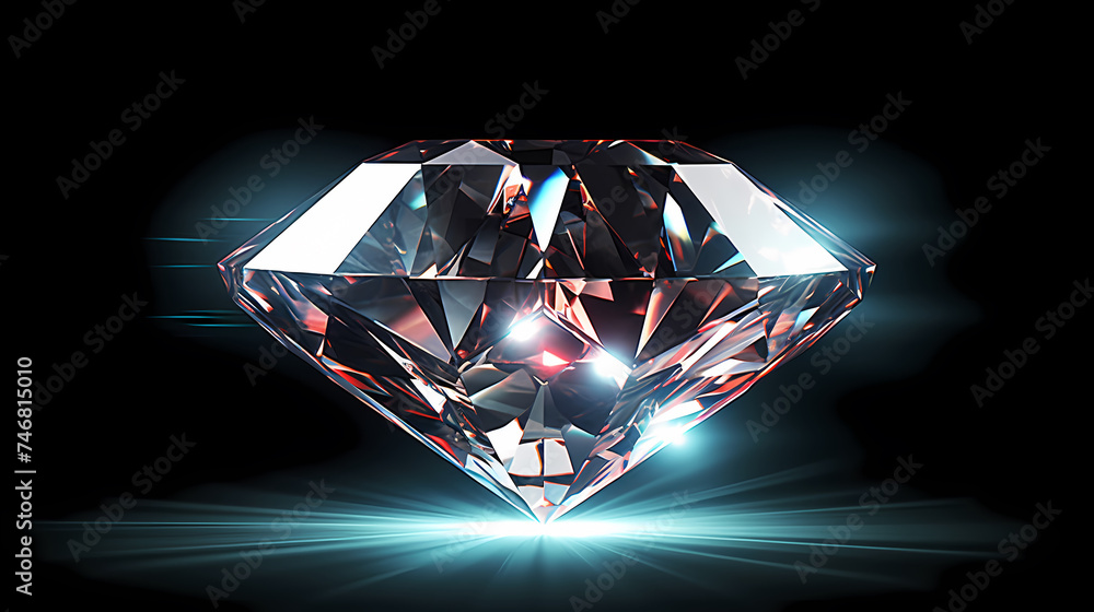 Take a closer look at a sparkling diamond Take a closer look at a sparkling diamond