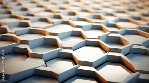  Futuristic hexagonal background Abstract geometric grid pattern