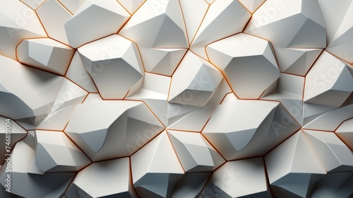  Futuristic hexagonal background Abstract geometric grid pattern