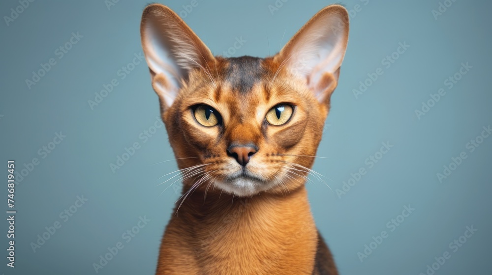 Abyssinian animal ai generative Abyssinian animal ai generative