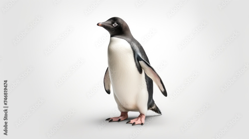 penguin on white background ai generative penguin on white background ai generative