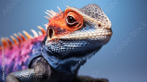close up of a iguana ai generative  photo