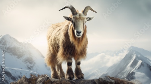 Alpine Goat Ai Generative