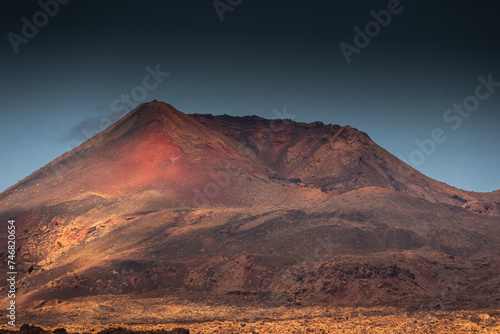 Landscape of El Cuervo Volcano in Lanzarote   Canary Islands  Spain